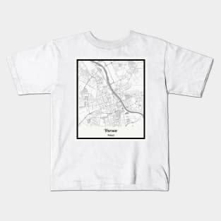 Map of Warsaw - Poland Kids T-Shirt